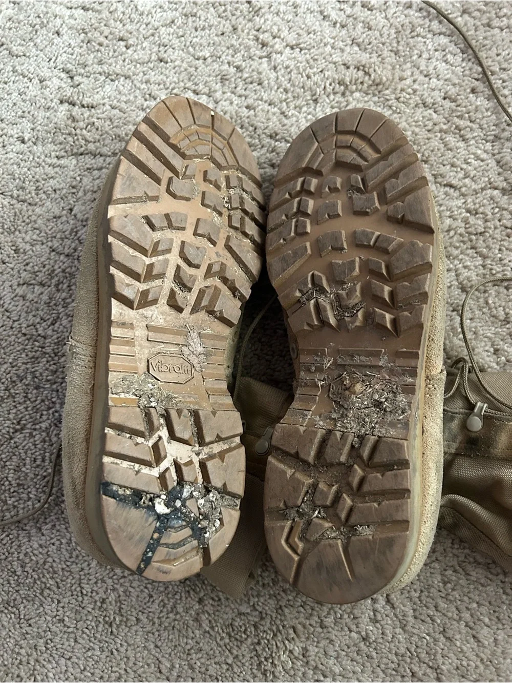 Tan Suede Combat Boots - Lace-Up Tactical Boots